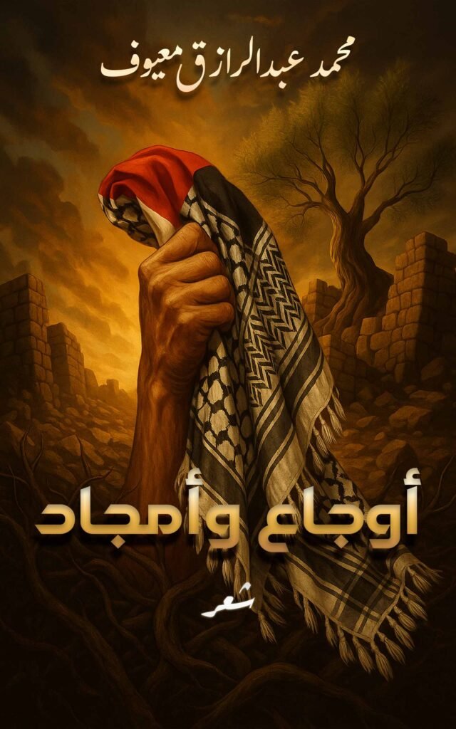 غلاف ديوان أوجاع وأمجاد، شعر وطني فلسطيني فصيح